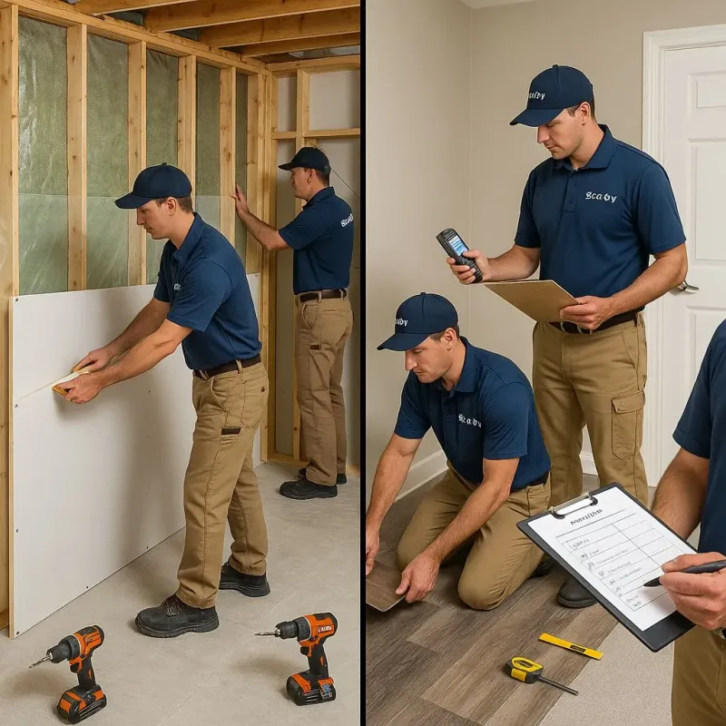 Repairs and Reconstruction process in Tyndall, SD
